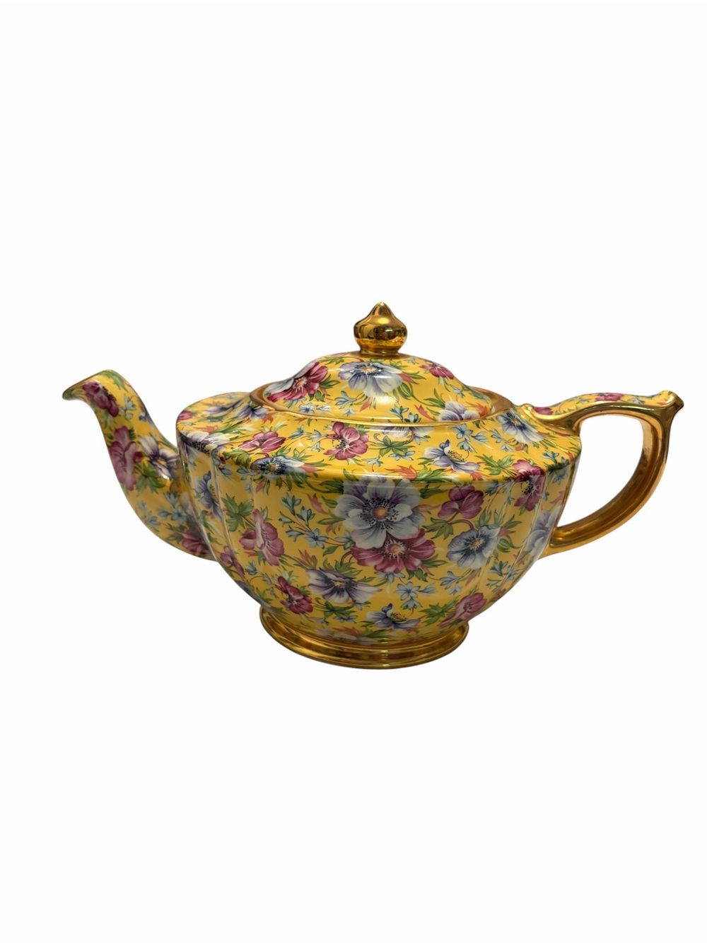 James Sadler Sophie Chintz Floral Teapot Made in England